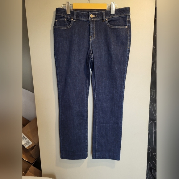 LC Lauren Conrad Indigo Straight Leg Jeans, Size 10 (30) - Picture 2 of 4